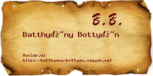 Batthyány Bottyán névjegykártya
